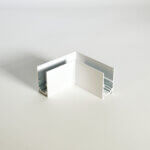 MS horiz/corner (G1)connector WH surface profil