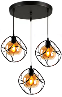 YS N2-3 BK RD/base 3*E27