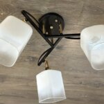 QH N5707/3 BK+GD E27