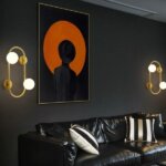 JH-57 BRZ+WH G9*2 D28*H45cm